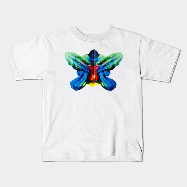 Butterfly Art - 03 - Unique Handicraft Design T-Shirt T-Shirt Kids T-Shirt by Anavarna Project